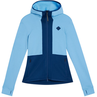J.Lindeberg Powerline Hood Fleecejacke Little Boy Blue Damen