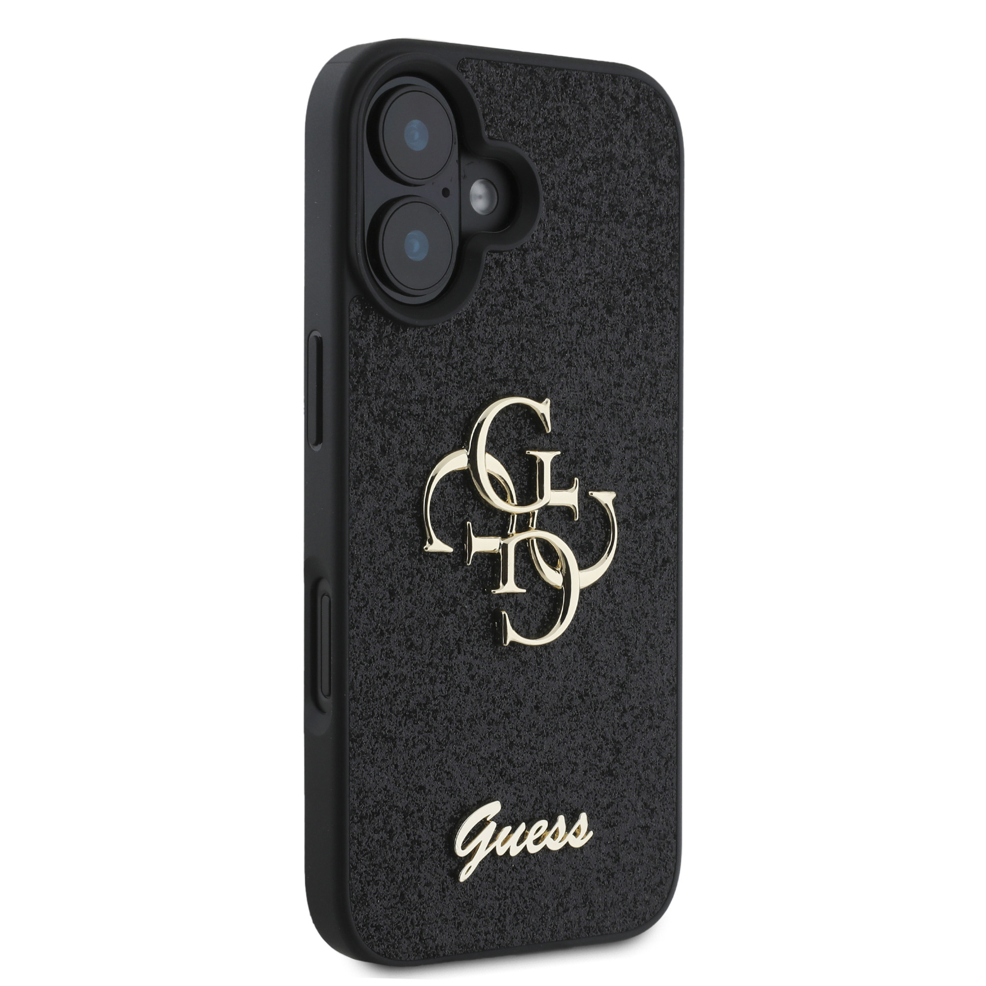 iPhone 16 Hardcase Hülle Fixed Glitter 4G (GUHCP16SHG4SGK) - Schwarz