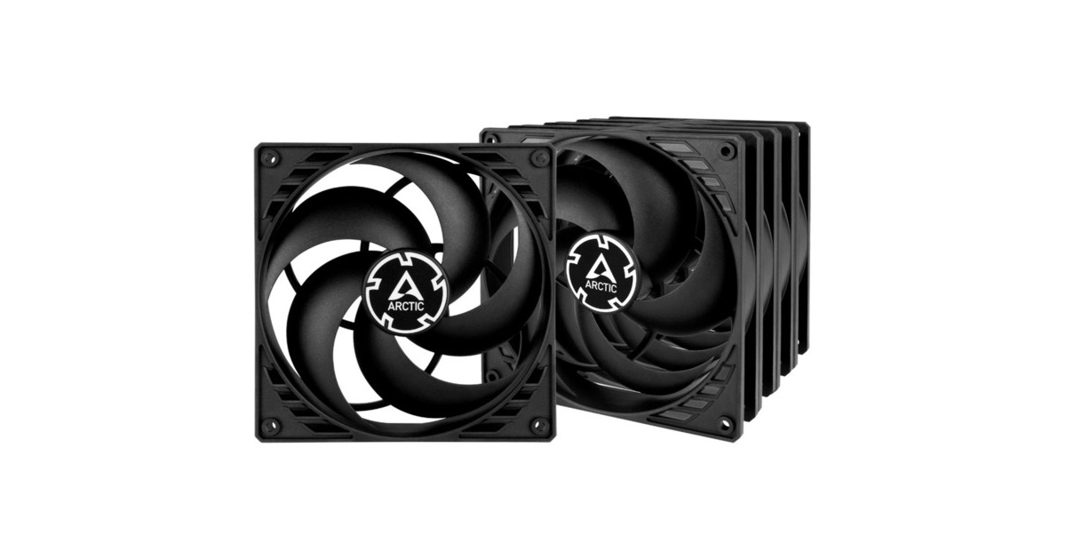 ARCTICP14 case fans  (Zwart, 5 stuks, 140 x 140 x 27 mm)