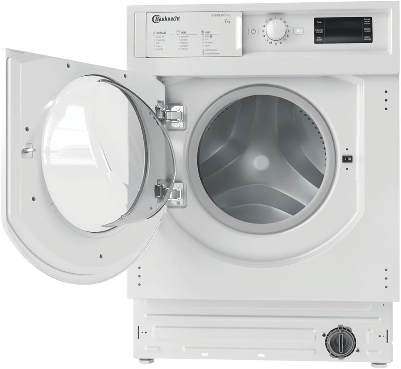 Bauknecht BI WMBG 71483E DE N Einbau-Waschmaschine/ 7kg / Flecken 40°/ Turo-Programm/Energy saver/Woolmark Green/ Kurz30° / Mehrfachwasserschutz+