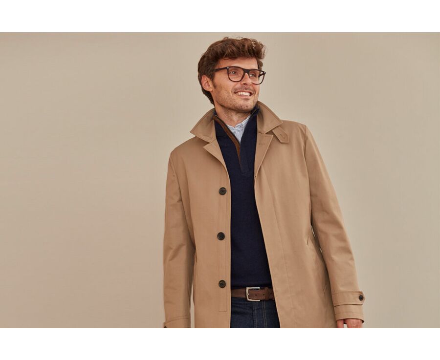 Trench homme Beige Foncé - AURÈLE II