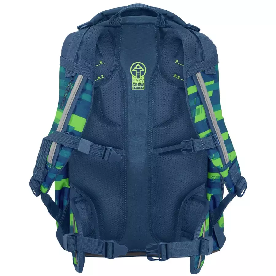 Coocazoo Mate - Schulrucksack 44 cm Lime Stripe