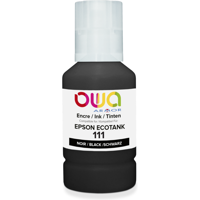 Bouteille d'encre compatible OWA - standard - Noir - pour EPSON C13T03M140