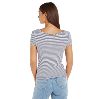 Tee-shirt à manches courtes femme Tjwby Stripe TOMMY HILFIGER