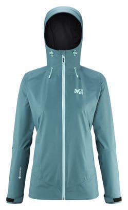 Veste Imperméable Femme Millet Grand Montets II Gore-Tex Bleu Clair