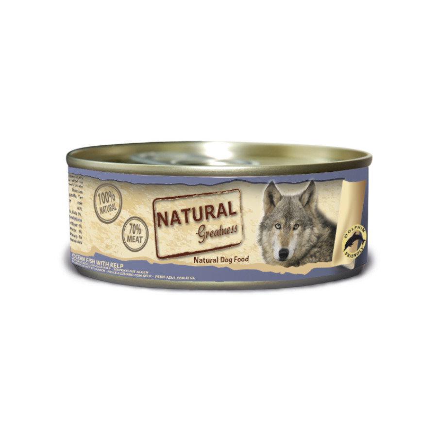 Natural Greatness Peixe com Alga Marinha em Lata para Cães
