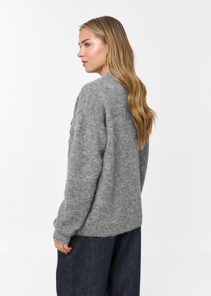 Maud trui donkergrijs