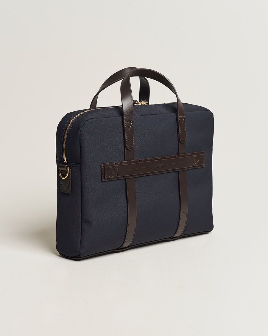 Mismo M/S Aspire Briefcase Navy/Dark Brown