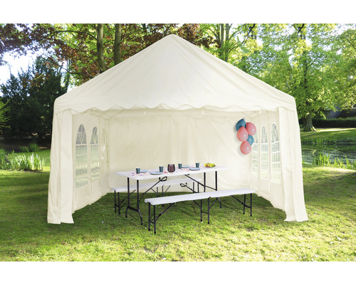 Partytafel Oana Garden Place 180 x 75 x 72 cm zwart wit