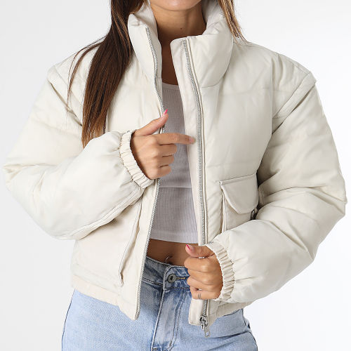 Doudoune Femme Mixed Media Puffer 1372 Beige