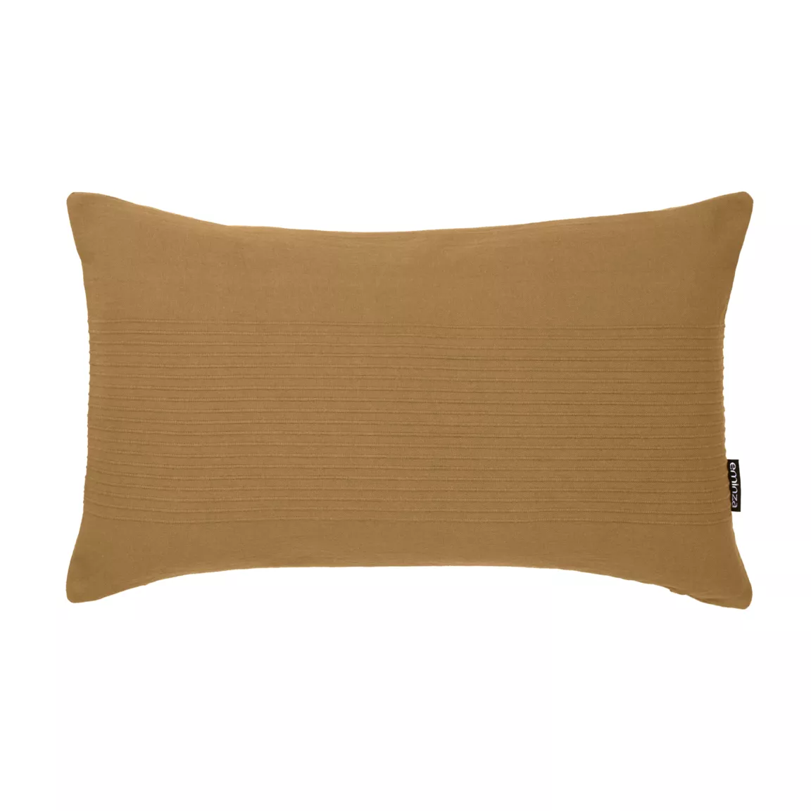 Housse de coussin rectangulaire coton tissé (30 x 50 cm) Léa Camel