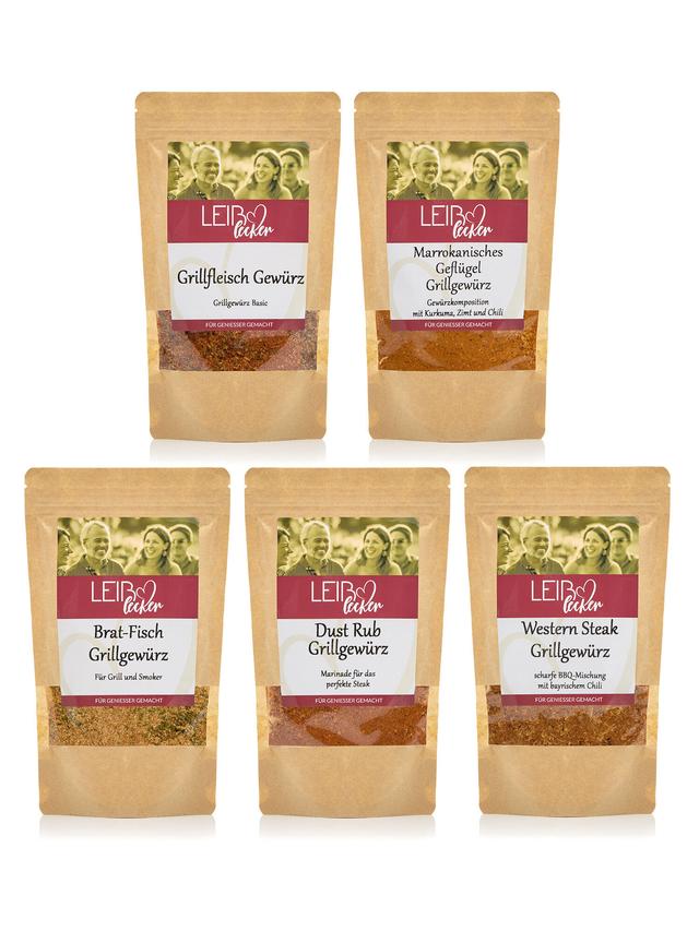 Beste Grillwürze, 5x 50 g