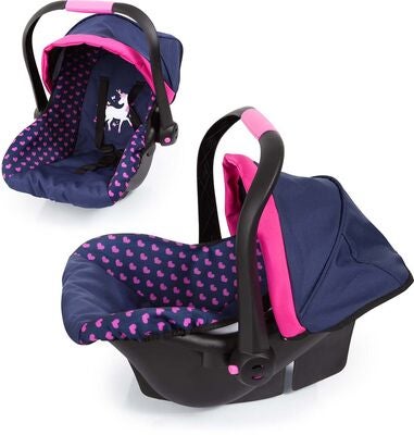 Bayer Design B Babystol Til Dukke Deluxe, Blå/Rosa