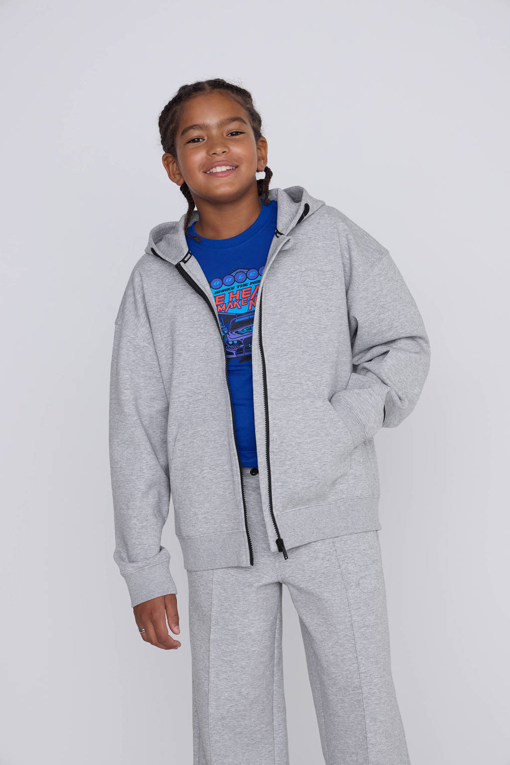 Coolcat Unisex Vest Charly met Capuchon Grijs