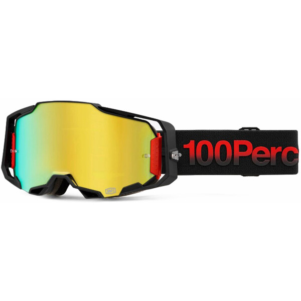 100% - Masque Armega Tzar - Gold Mirror Noir / Rouge / Or