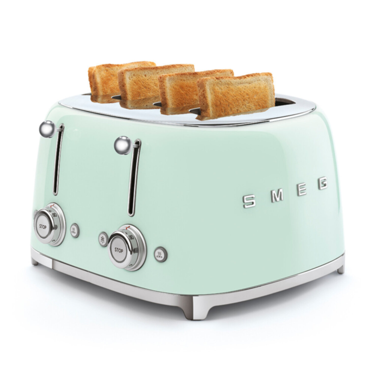 Smeg 4-Schlitz-Toaster TSF03PGEU Pastellgrün
