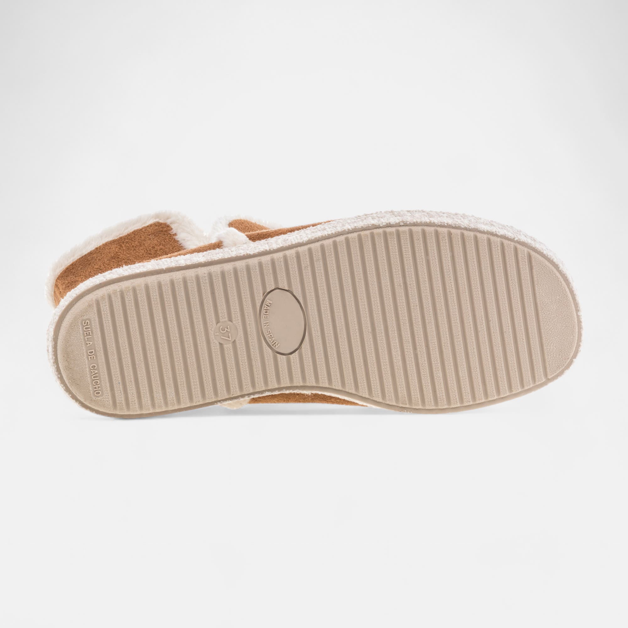 Pantoufles botillons Femme cognac