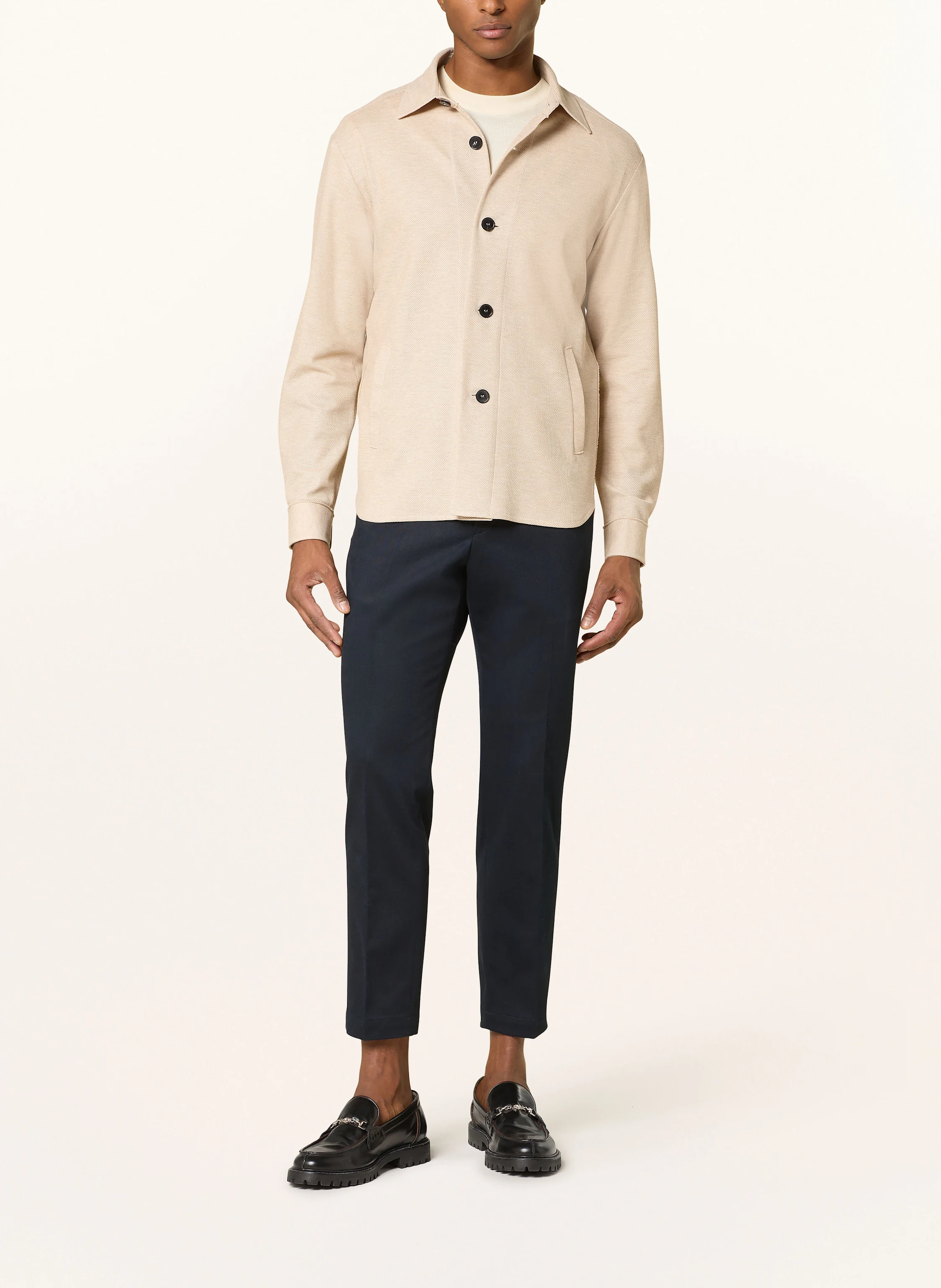 HARRIS WHARF LONDON Piqué-Overshirt