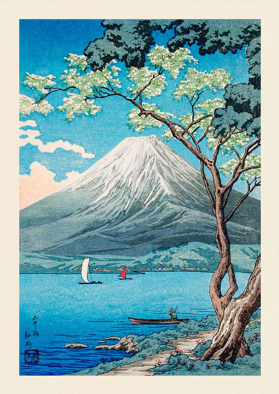 Der Berg Fuji vom Yamanaka-See aus von Takahashi Shōtei