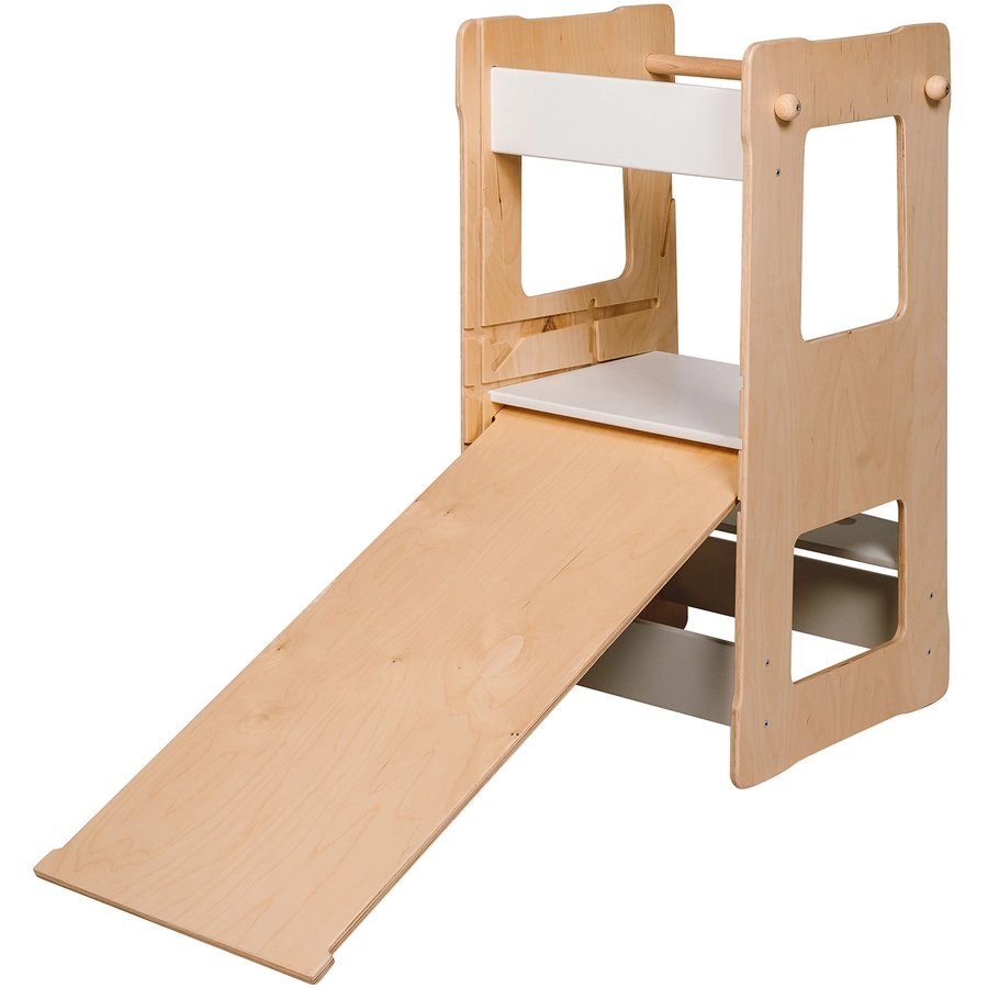 Montessori® Montessori® Lernturm XL + Tafel-BrettRutsche Montessori® Kindermöbel mehrfarbig