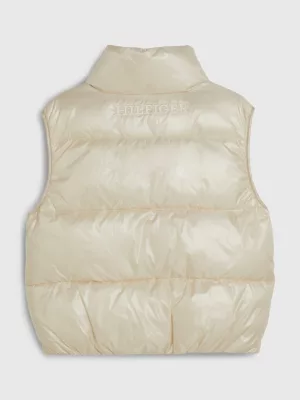 Colete acolchoado brilhante Hilfiger Monotype
