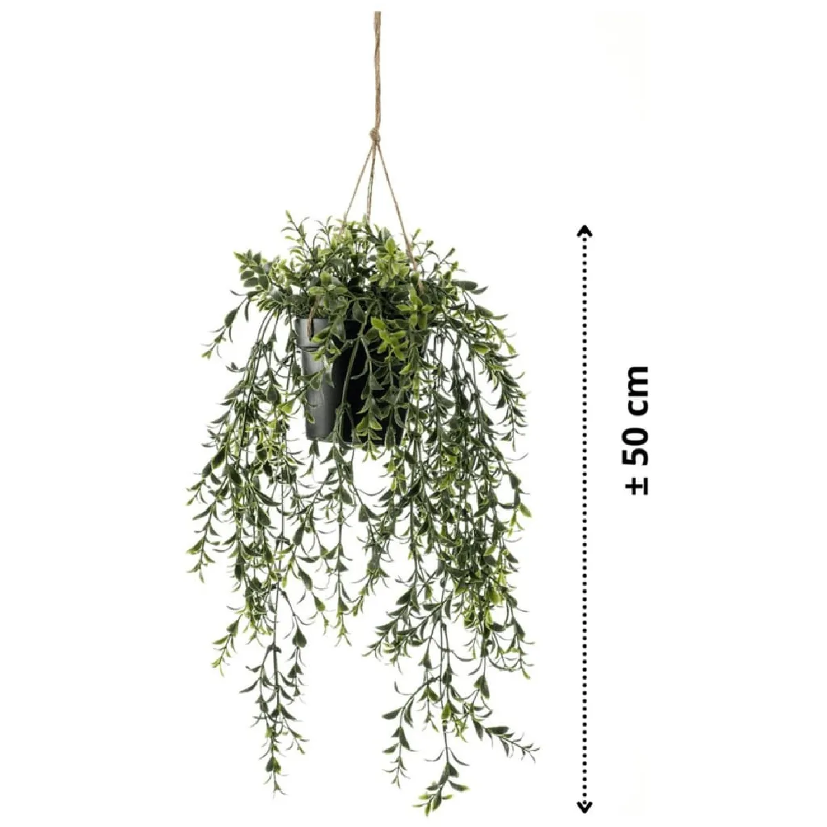 Emerald Buis Artificiel Suspendu avec Pot - 50 cm