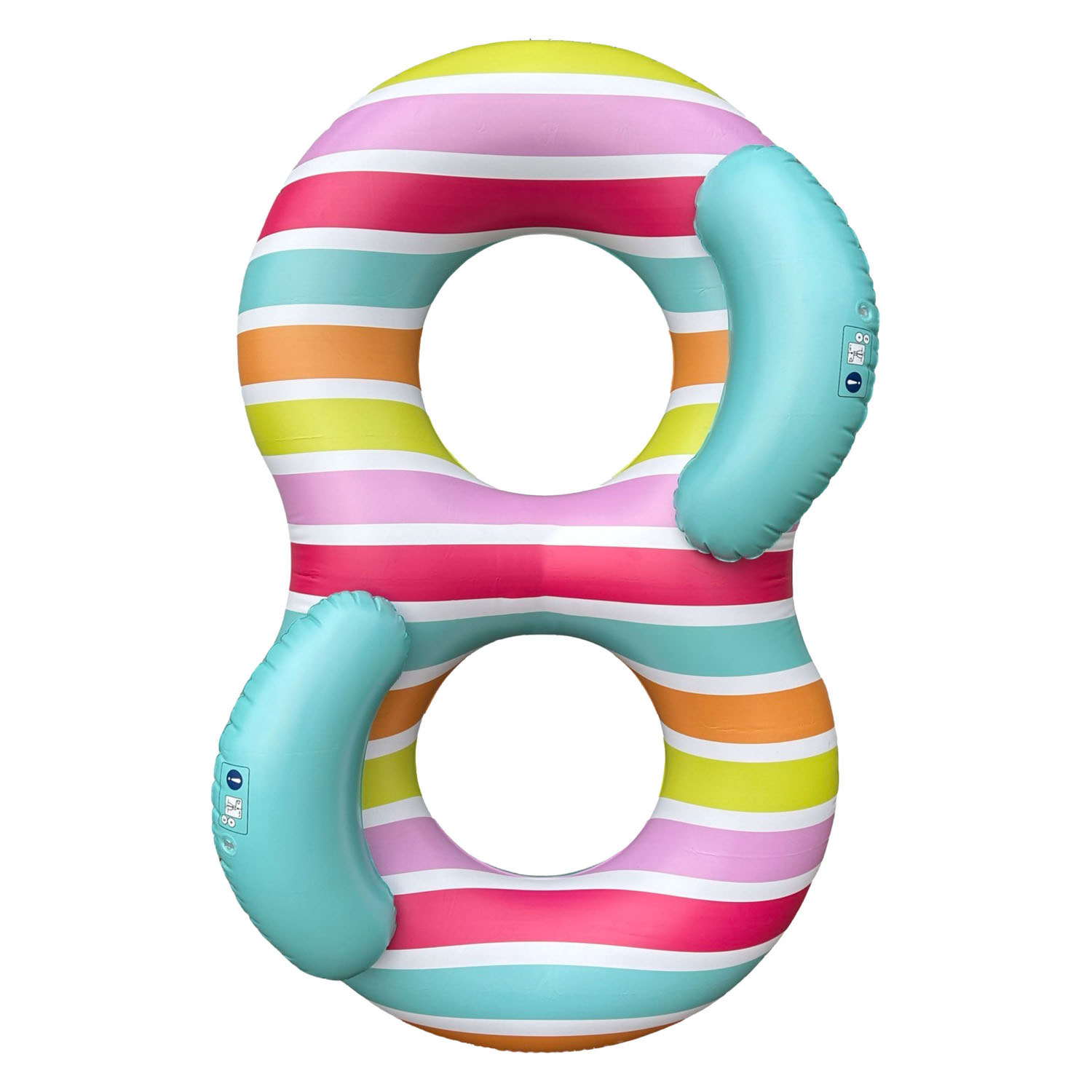 Swim Essentials Zwemring Dubbel Regenboog, 190cm