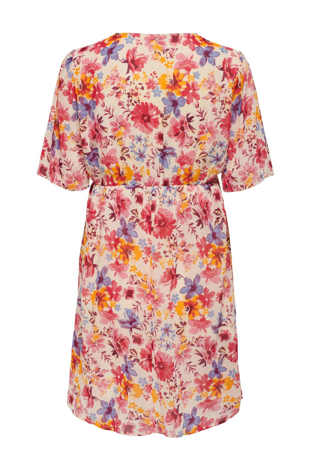 ONLY MATERNITY gebloemde jurk OLMSTAR roze/paars/oranje