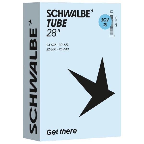 Schwalbe - 28'' (23/30-622/630) SCV15 - Chambre à air pour vélo