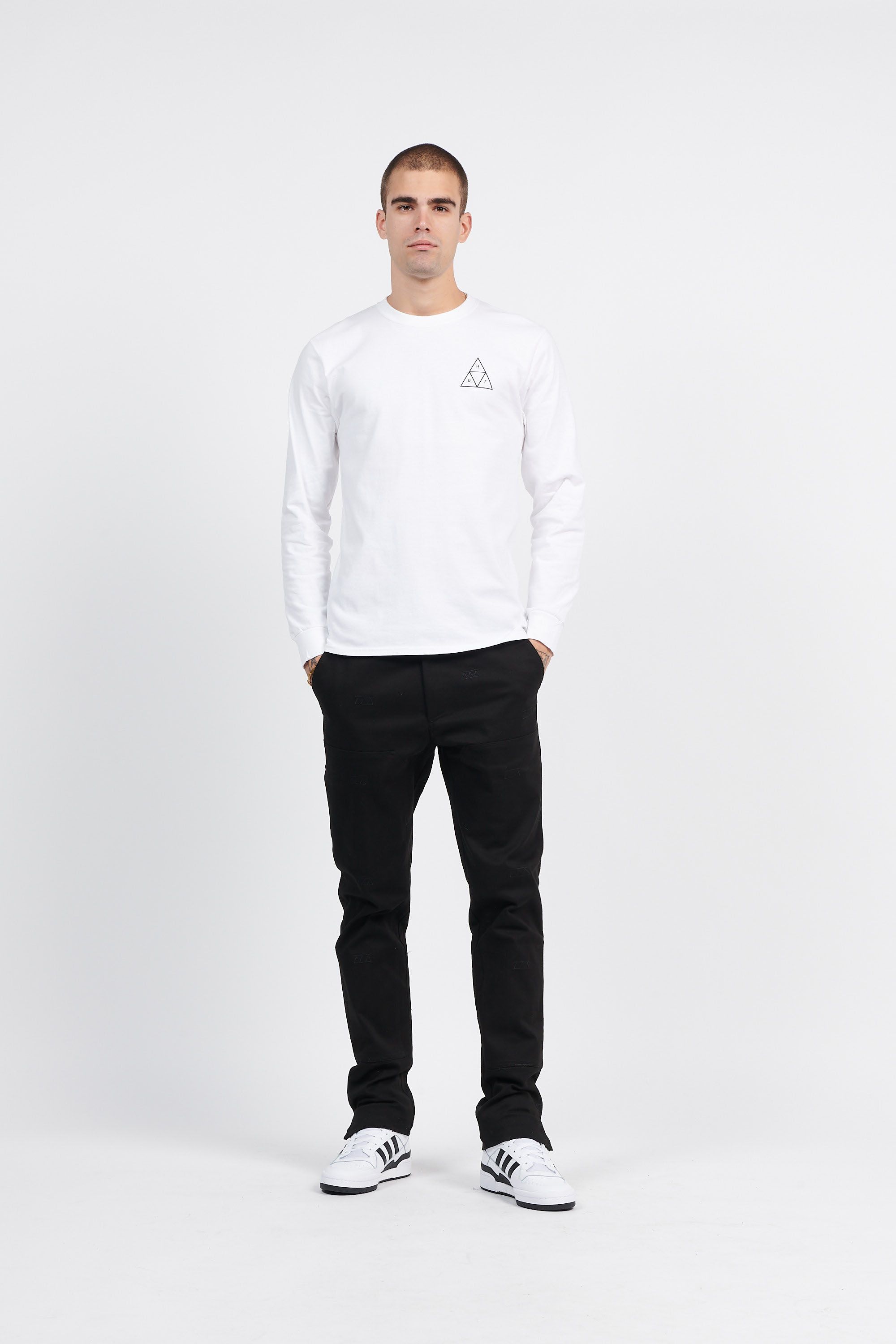 HUF T-SHIRT ESSENTIALS Blanc