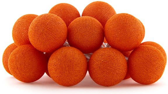 Cotton Ball Lights lichtsnoer Holland starter kit oranje 7,4 m met 20 lampen