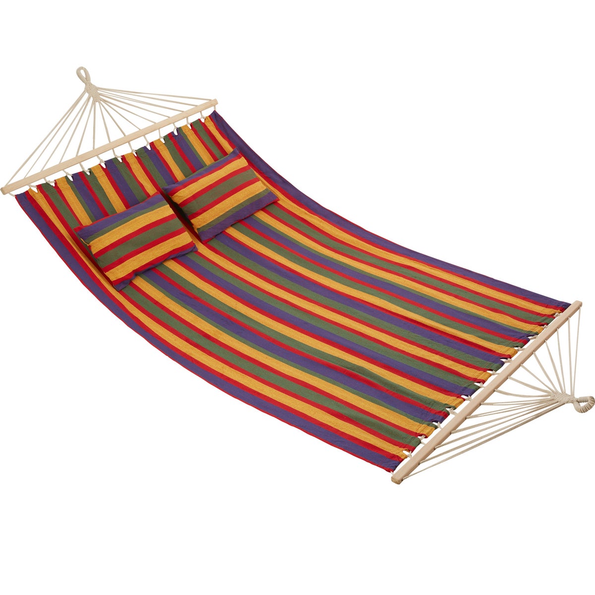 tectake Eden hangmat met spreidstokken, voor 2 personen, 230 x 145 cm