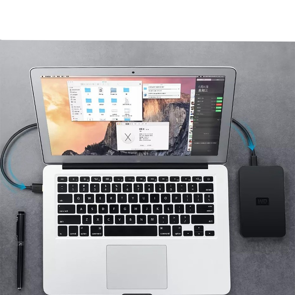(3m) USB A auf Mini USB Ladekabel Datenkabel - Schwarz