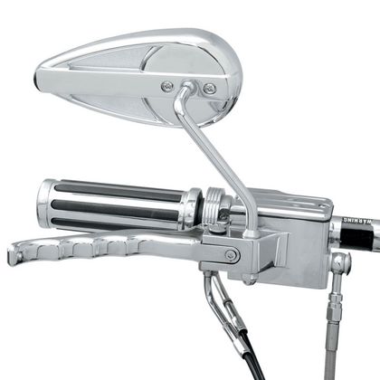 Rétroviseur Drag Specialties Teardrop position droit (l'unité) Universel - Gris