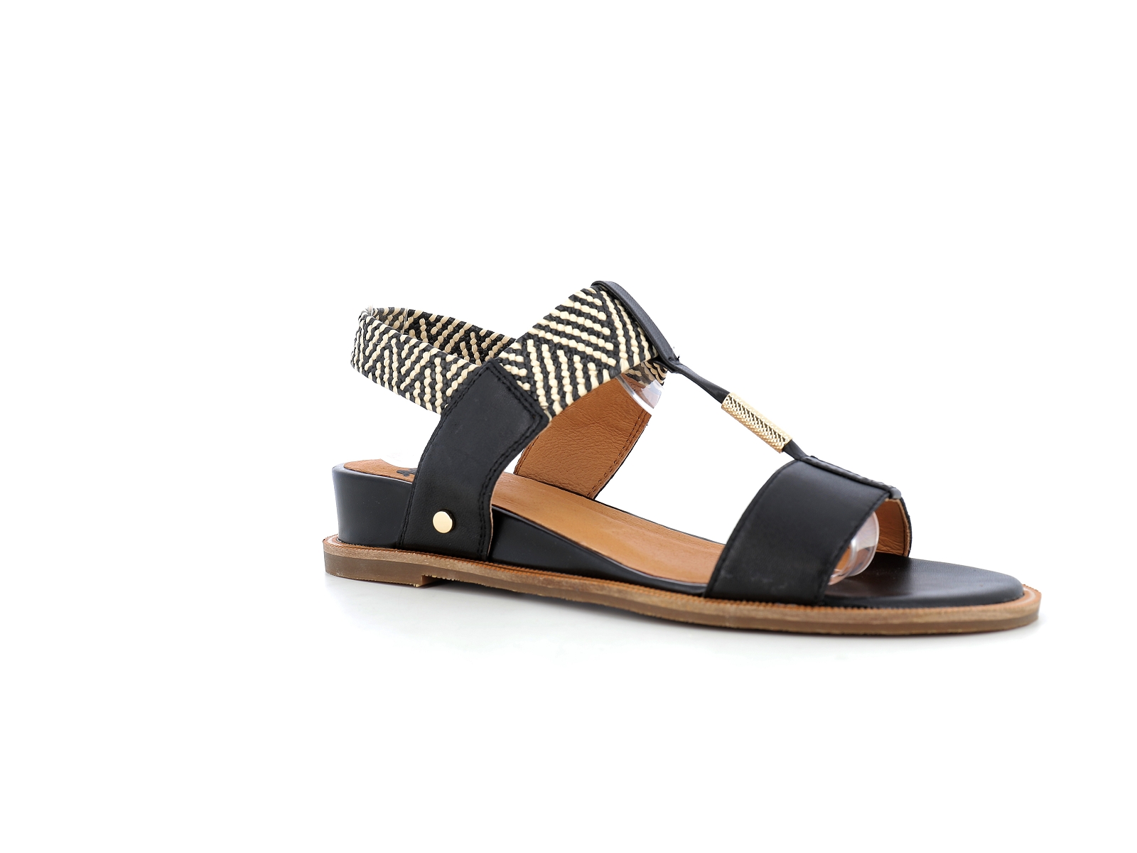 Mam  zelle-OBOLE Matières combinées Noir Beige