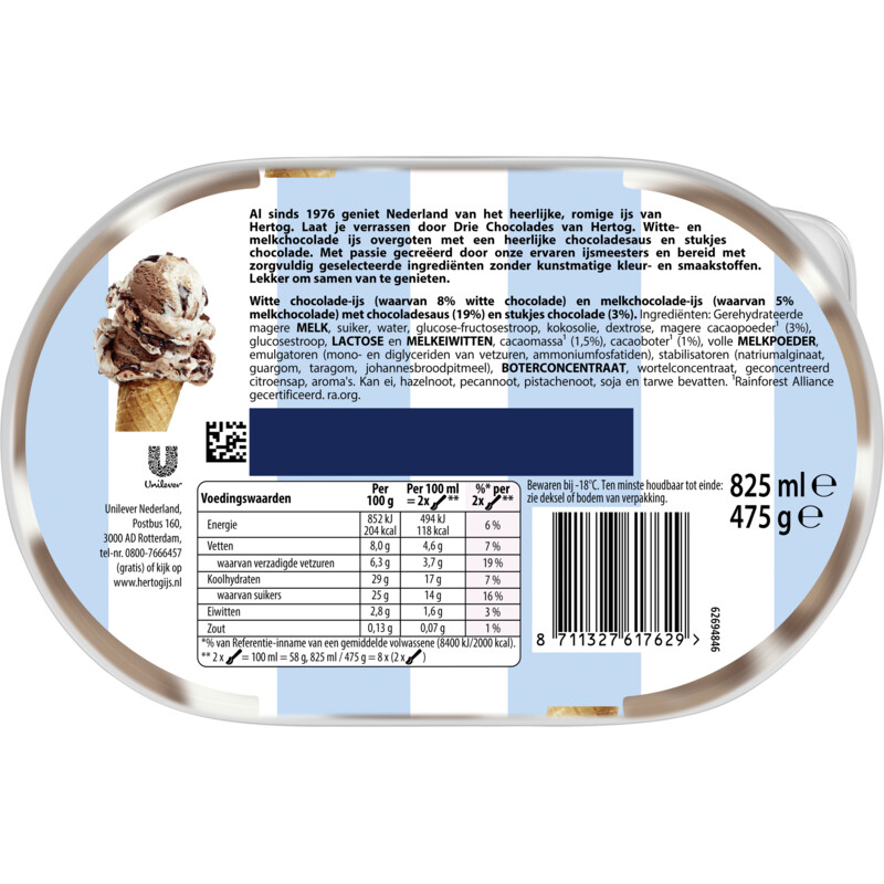 Hertog Ijssalon drie chocolades