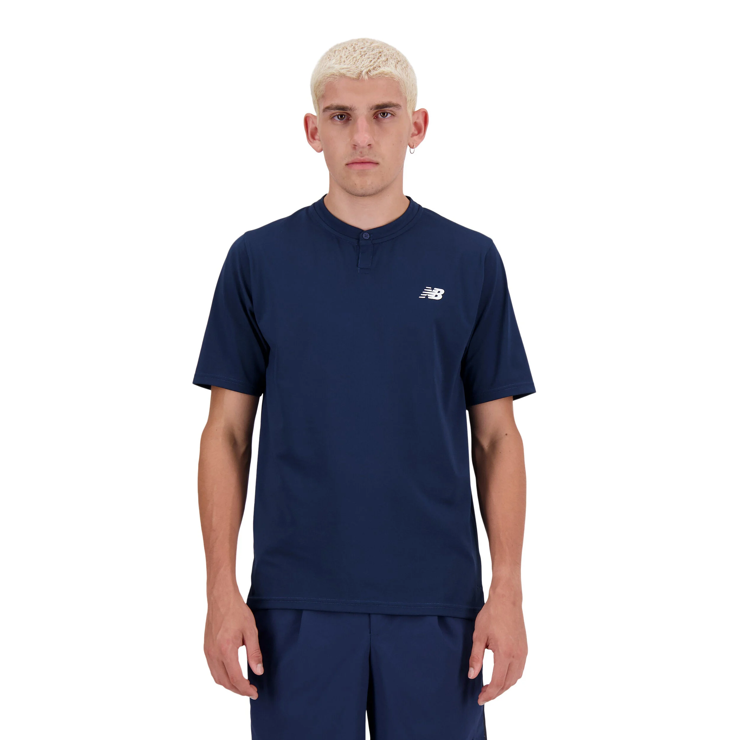 New Balance Tournament T-shirt Hommes - Bleu Foncé