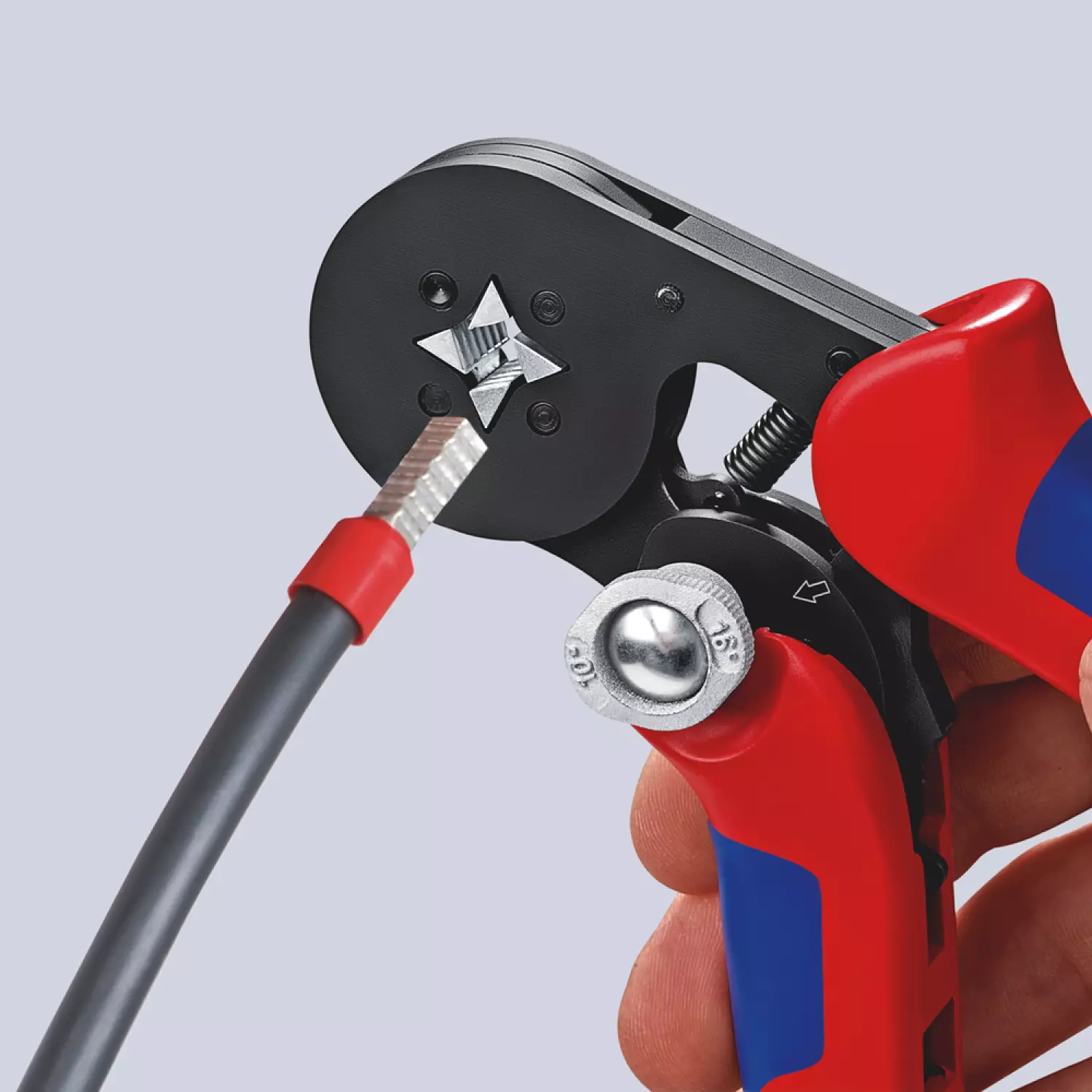 Knipex 975304SB Zelfstellende Krimptang - 180mm