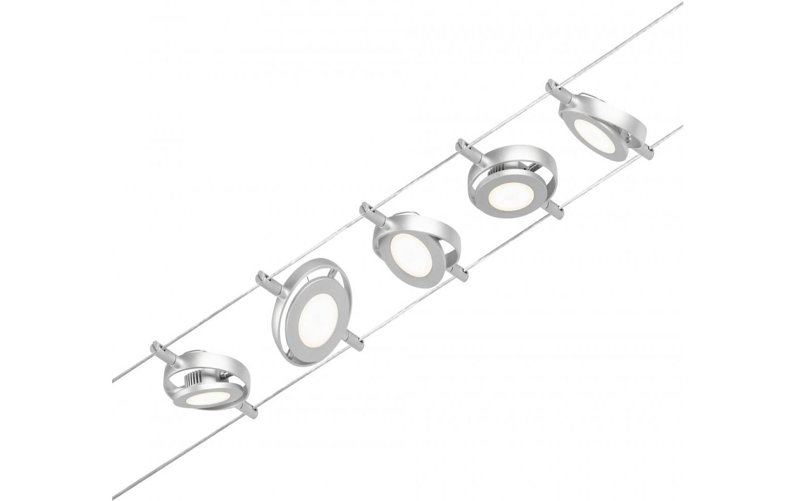 CorDuo LED Seilsystem RoundMac Basisset 5 x 200 lm<br>Schienenlichtschranke