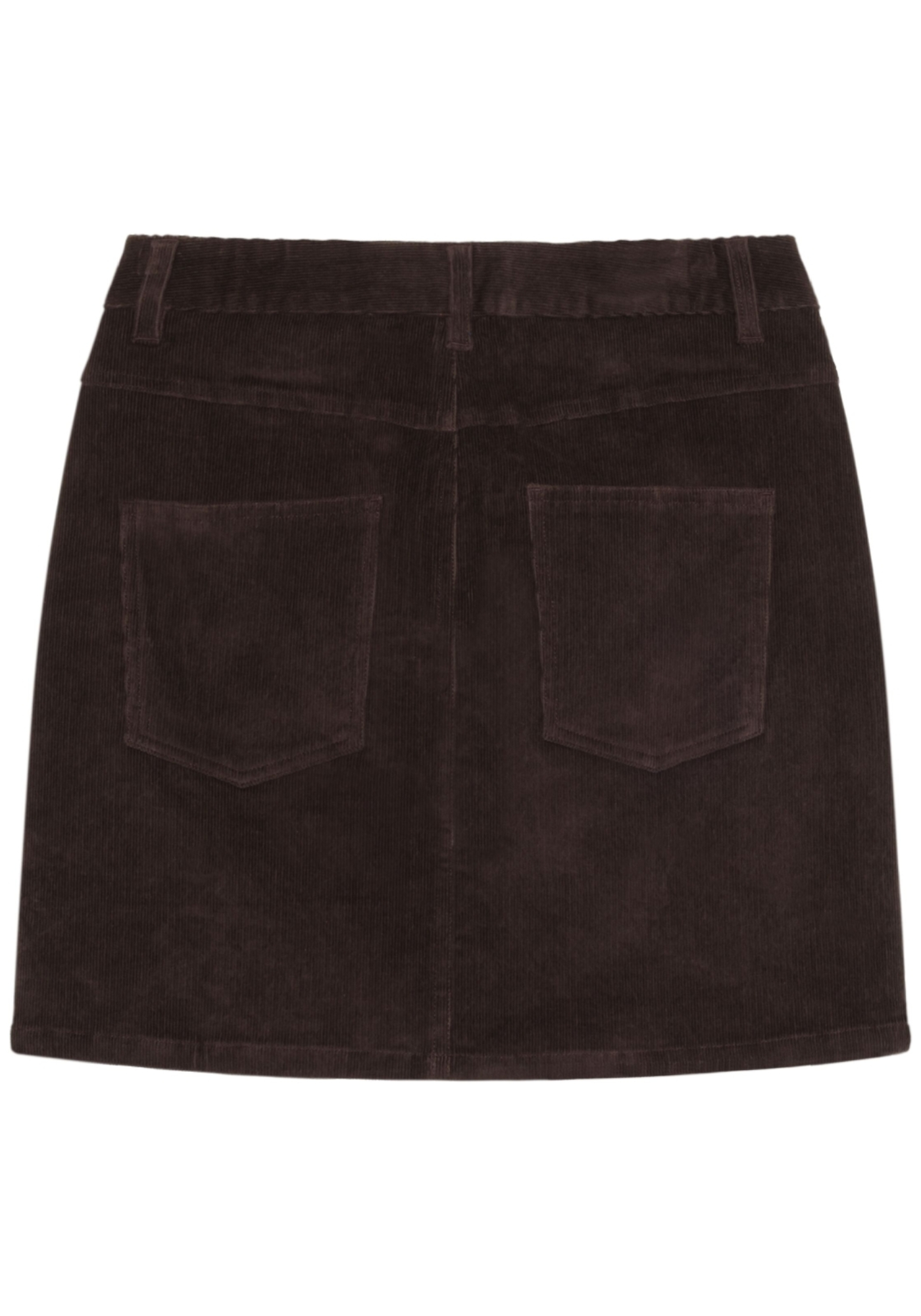 Knowledge Cotton Apparel Cord-Rock Corduroy Skirt Chocolate Torte