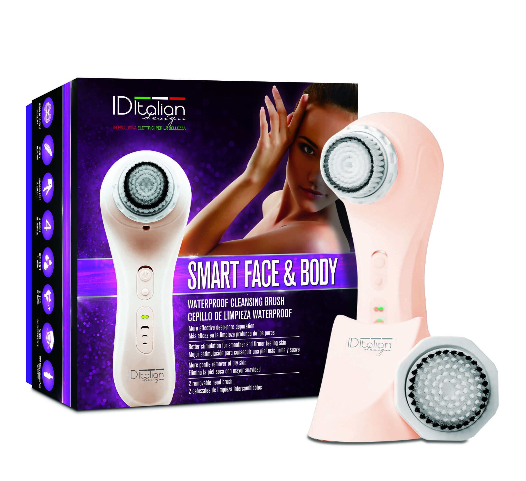 Italian Design Smart Face & Body Cleaning brush