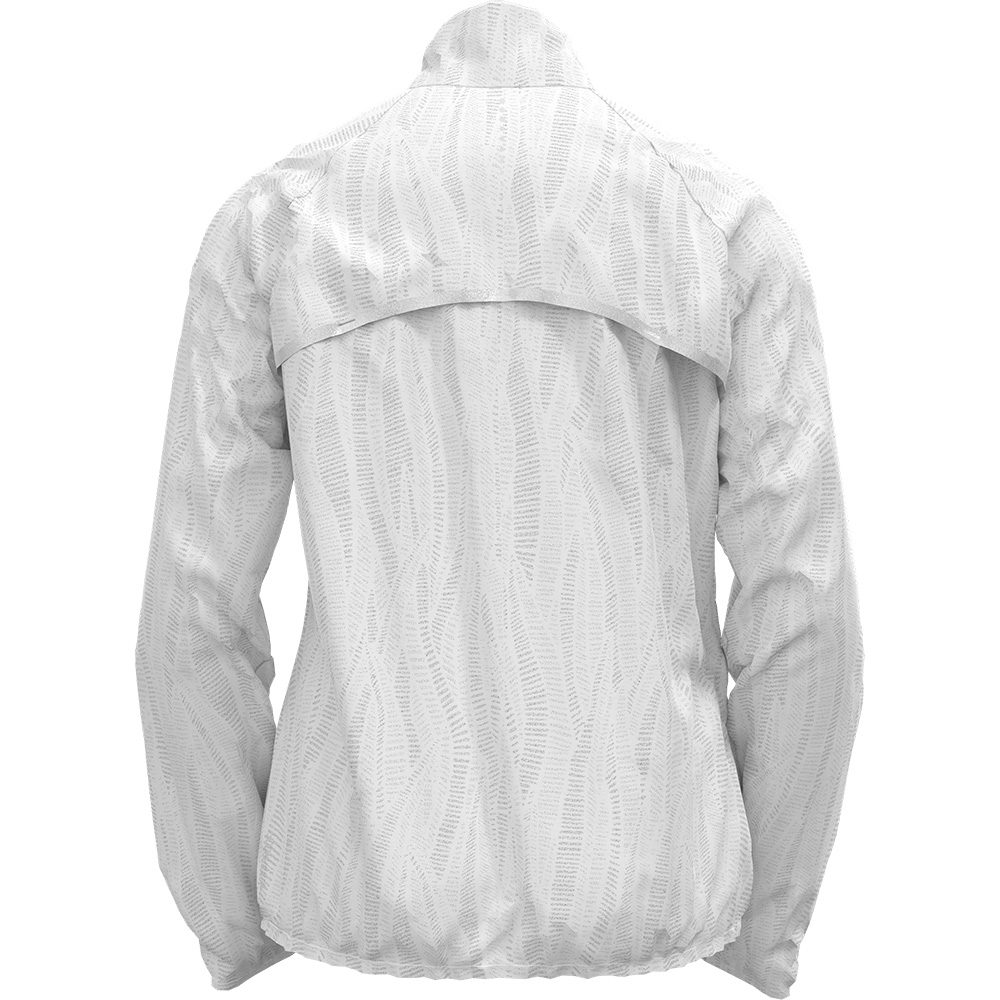 Odlo Zeroweight Print Laufjacke Damen weiß