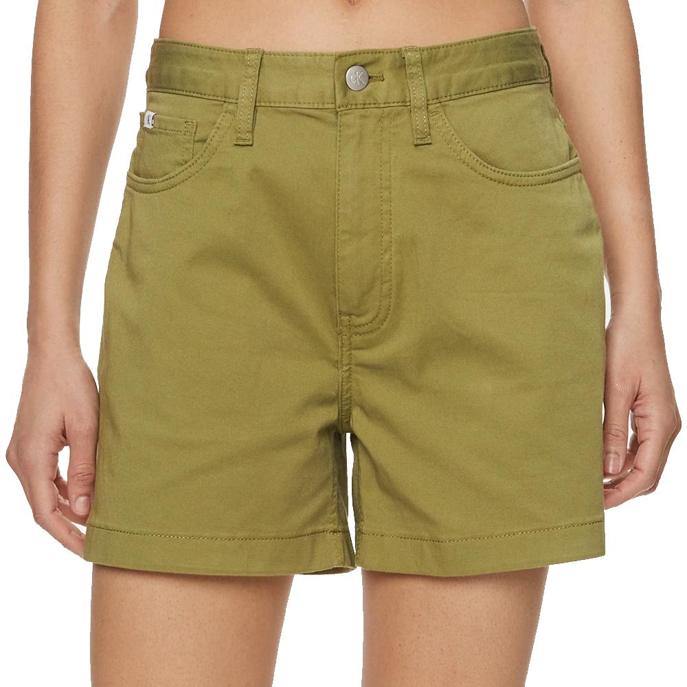 Calvin Klein Jeans Short Vert Femme Calvin Klein Jeans Woven Label J20J223135