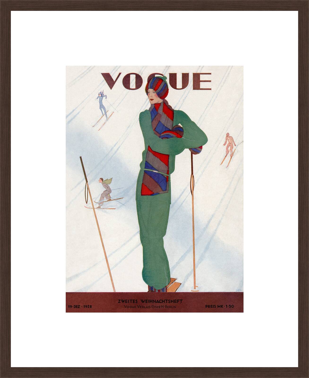 Cover, Jean Pages by German Vogue Collection - Limited Edition. Edition of: 100. Archive Stamp.