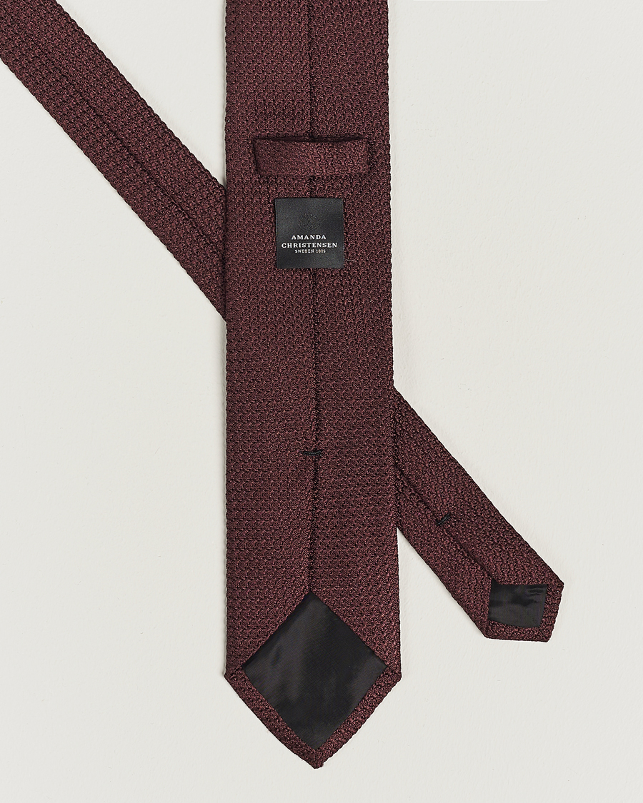 Amanda Christensen Silk Grenadine 8 cm Tie Wine
