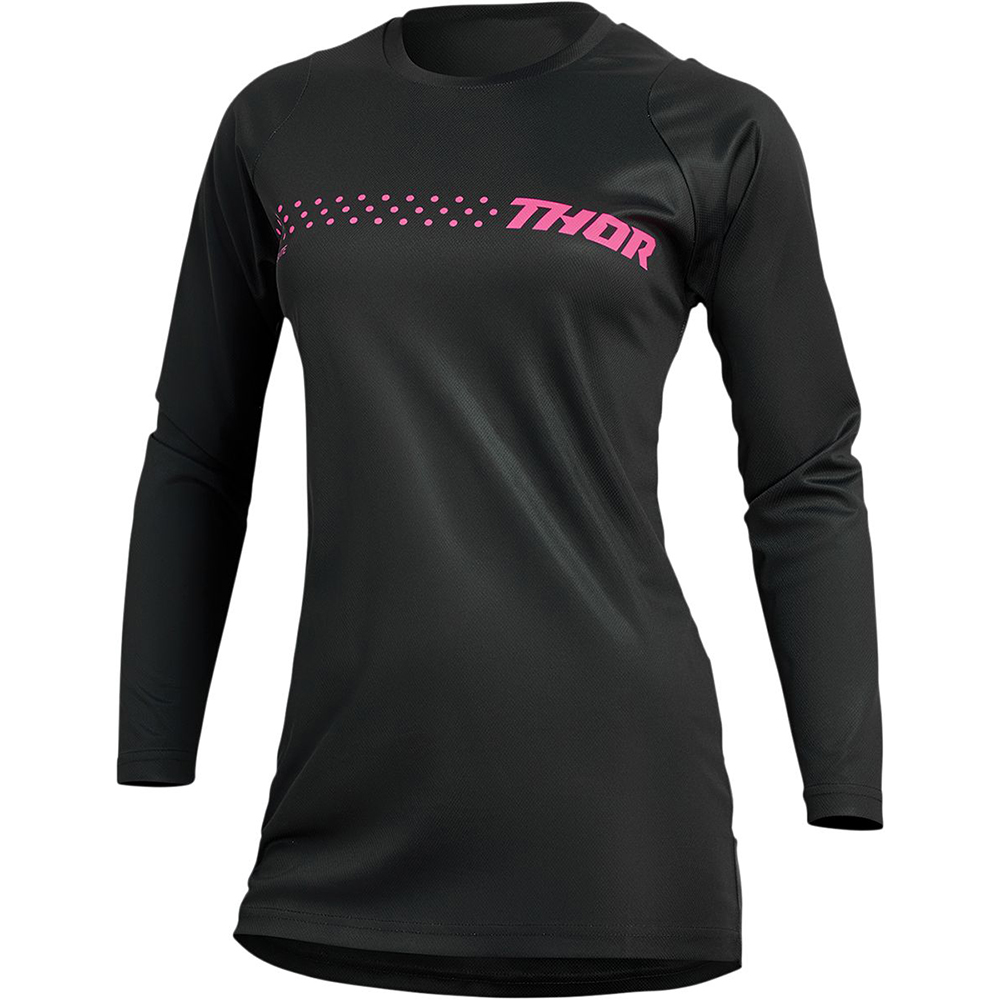 Thor Motocross - Maillot femme Sector Minimal Noir / Rose