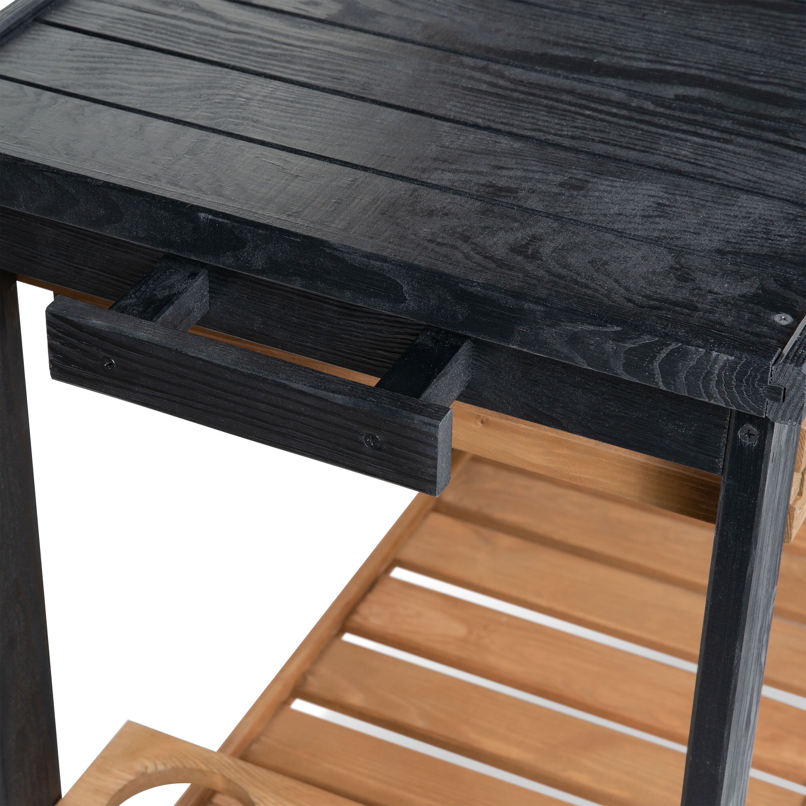 Grillwagen aus Holz 