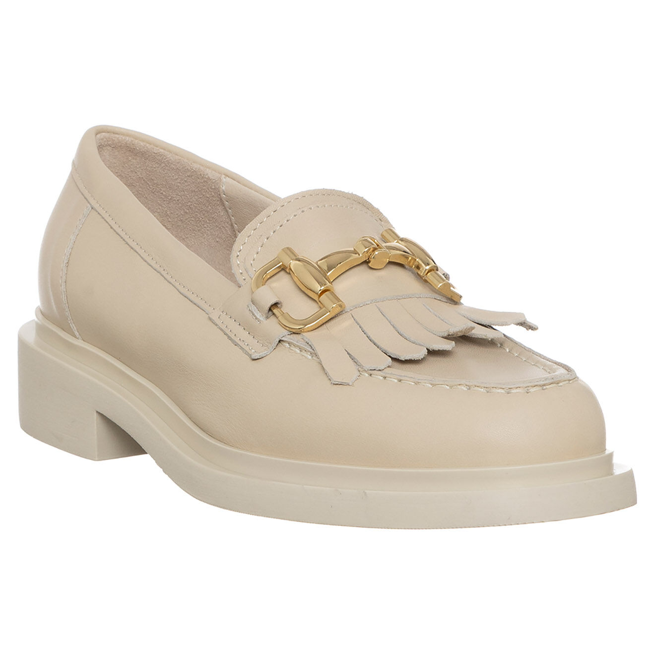 Loretta Pettinari Mocassins en Cuir Clara beiges