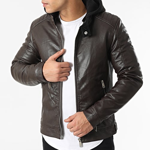 Veste Biker 5025 Marron