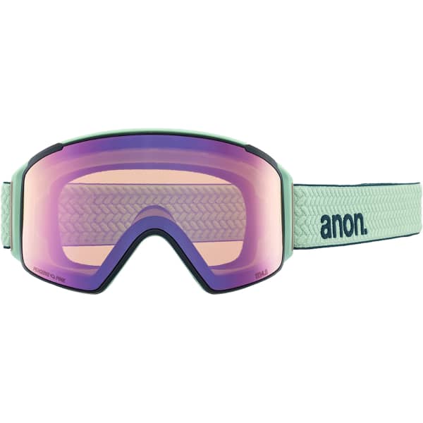 Masque de ski ANON M4S CYLINDRICAL POWDER MINT/VARIABLE GREEN